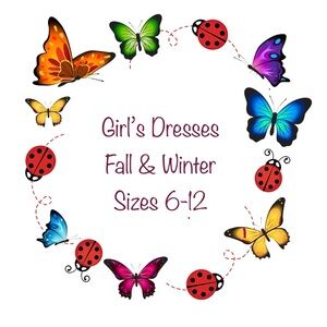 Girls Fall & Winter Dresses 6-12
